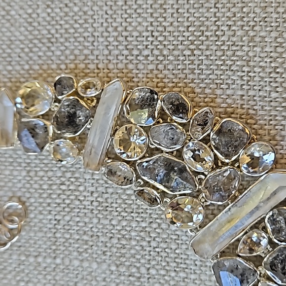 Artistry Of India Rutilated Black Quartz, White Quartz & White Crystal Necklace - Picture 7 of 16